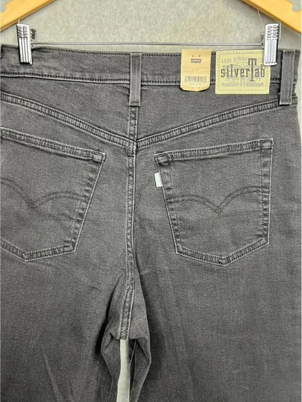 90s Y2k Sliver Tab Levis High Waisted Mom Jeans Denim Tapered Womens 31 X27